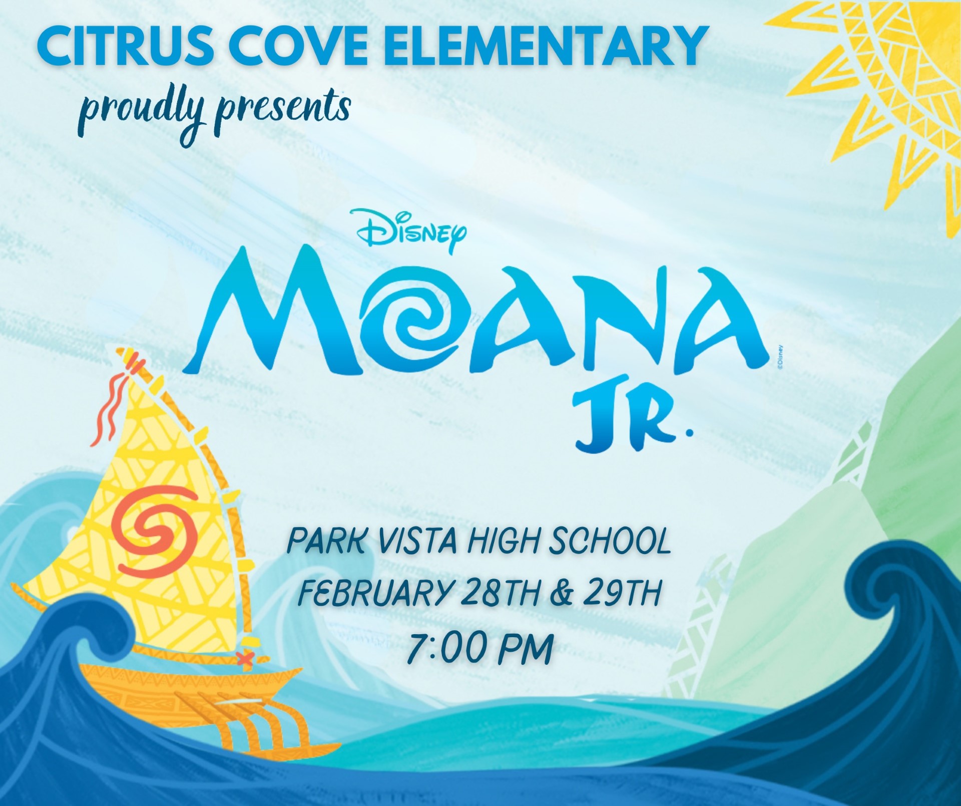Moana Jr. Citrus Cove Elementary PTO